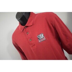 Antigua Alabama Crimson Tide Golf Polo Shirt Red Short Sleeve Mens Size Medium